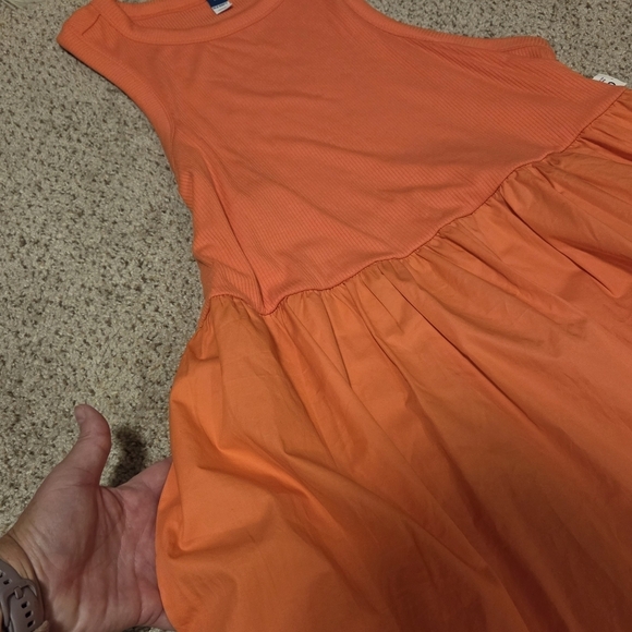 NWT Old Navy Maxi Dress Coral Pink Sleeveless Tank Women's Size 3X Pockets - Picture 10 of 10
